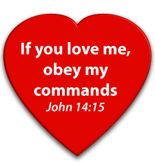 Jesus said obey my commands